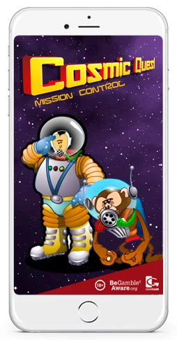 Cosmic Quest mission control mobile slots