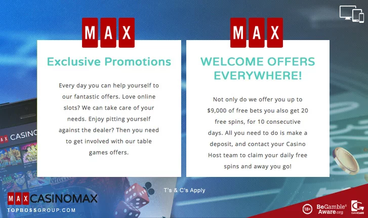 Max Casino Exclusive Promotions