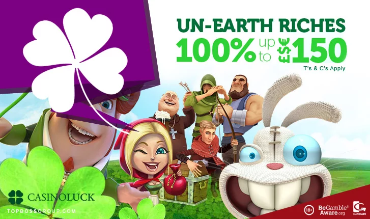 casino luck 100% bonus