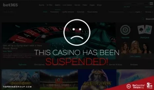 Bet365 casino suspended