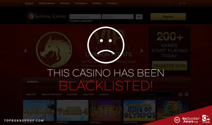Blacklisted imperial casino