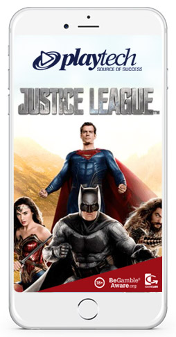justice league mobile slot by playtech