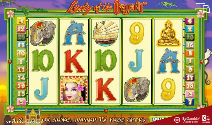 Lady of the Orient bonus feature Slot