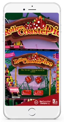 playtech mobile Roller Coaster Dice