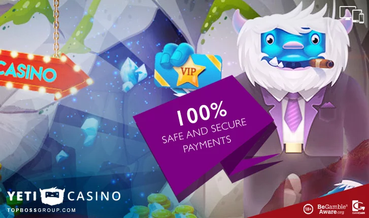 yeti casino safe and secure payments