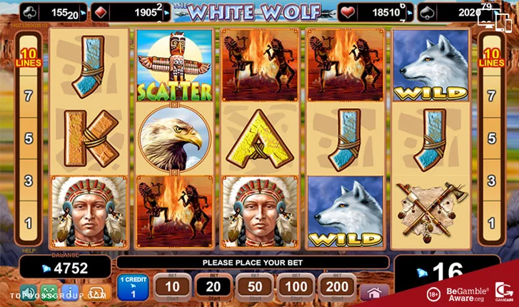 The White Wolf EGT gaming slot