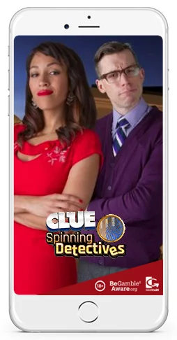 cluedo spinning detectives slot digital mobile