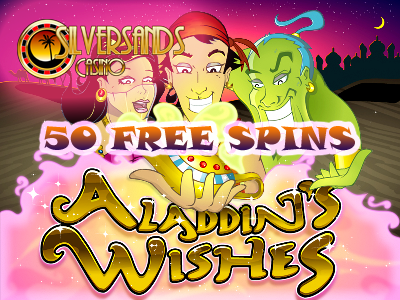 Get 50 Free Spins on Aladdins Wishes Slot