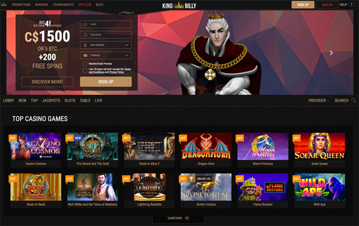Best Online Casino King Billy Best Online Casino King Billy