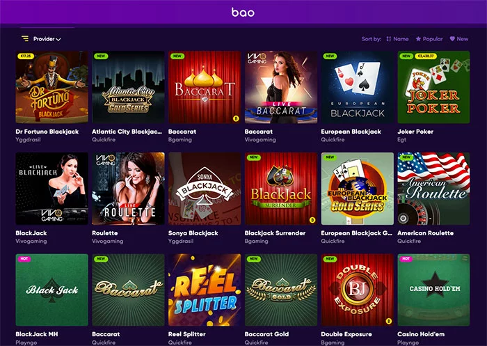 Blackjack Listed Games Blackjack Listed Games