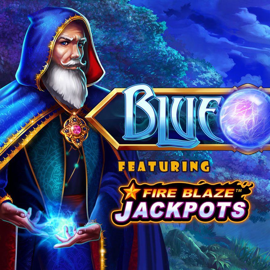 Blue Wizard Fire Blaze Jackpots