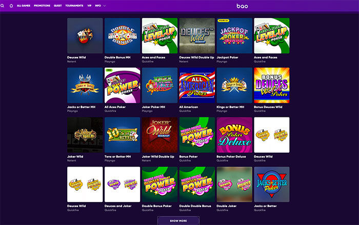 Video Poker BAO Casino Video Poker BAO Casino