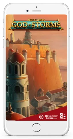 age of the gods god of storms smart phone gambling
