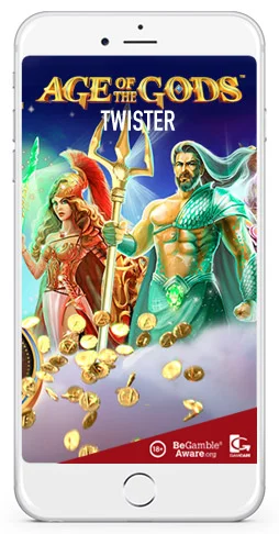 payout slots Age of the Gods Twister mobile