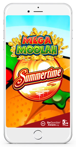 mega moolah summertime top mobile slot
