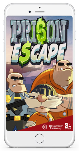 Prison Escape Inspired Gaming smart phone slot