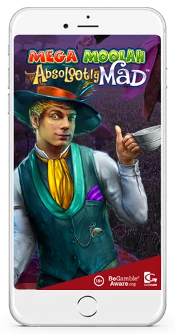 microgaming presents mega moolah absolootly mad mobile slots game