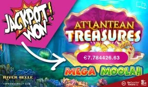 Mega Moolah Atlantean Treasures Winner