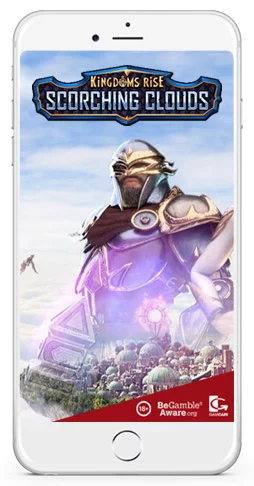 mobile playing playtech new slot kingdom rise scorching clouds
