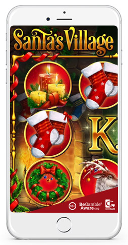 jackpot slot mobile game Santa's Village Habanero