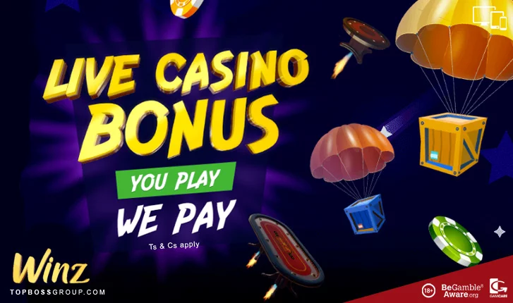 winzcasino offers live casino bonuses