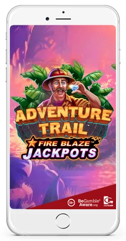 Adventure Trail slot fire blaze jackpots mobi