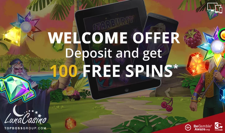 luna casino is offering new despositing players 100 free spins
