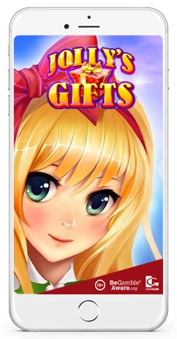 Jolly's GGift Slot can be played on mobile phone