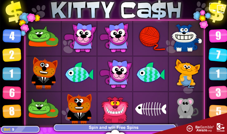1x2 gaming brings you kitty cash bonus slot
