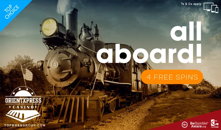 OrientXpress Casino - climb on board for free spins