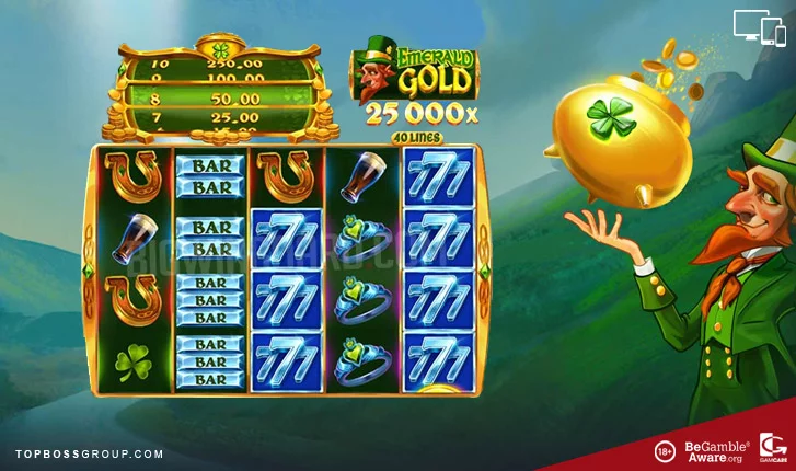 Emerald Gold Microgaming Slot