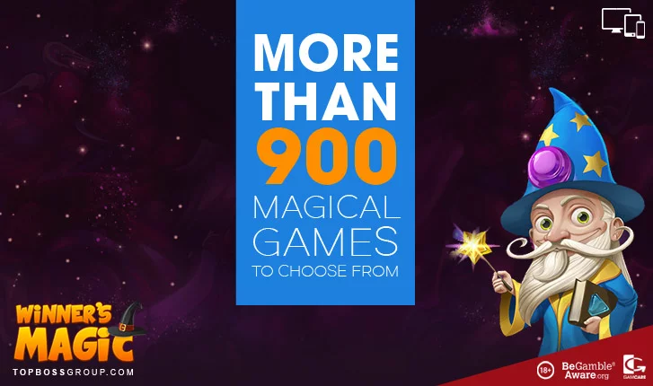 Winners Magic casino with over 900 games