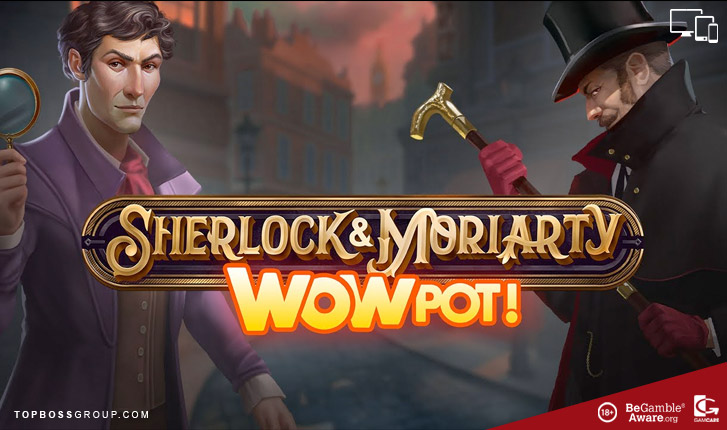 Sherlock and Moriarty Wowpot Slot Microgaming