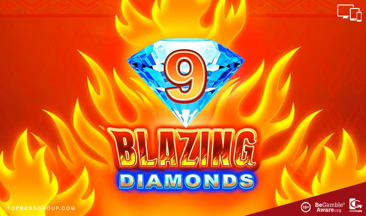 9 Blazing Diamonds WOWPOT Slot