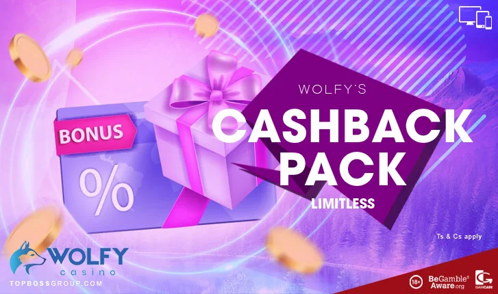 wolfy casino cashback pack