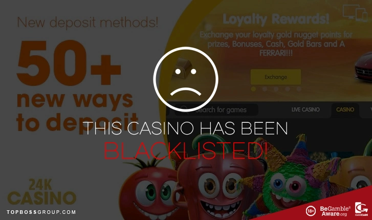 24K casino new deposit methods
