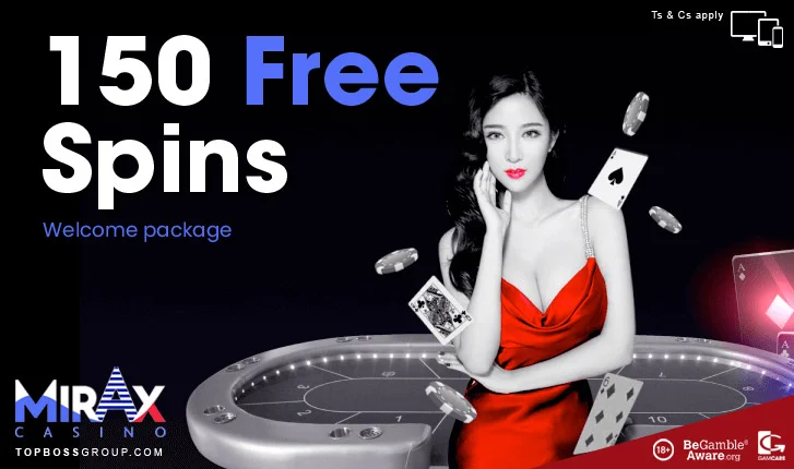 Miraxcasino with 150 free spins