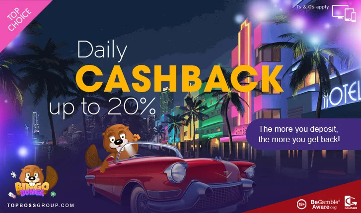 bingo bonga casino daily cashback