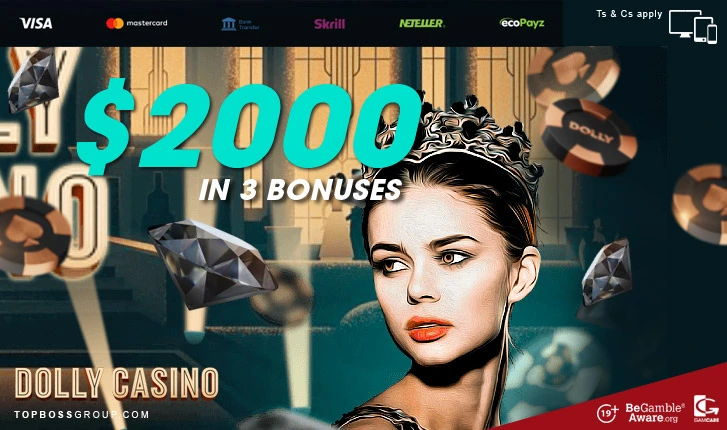 dolly casino with 3 bonuses