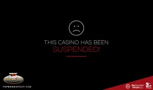 online casino suspended
