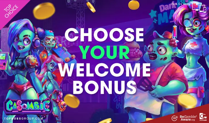 casombie choose your welcome bonus