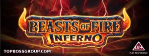 Beasts of Fire Inferno slot artwork by Play'n GO with Topbossgroup branding